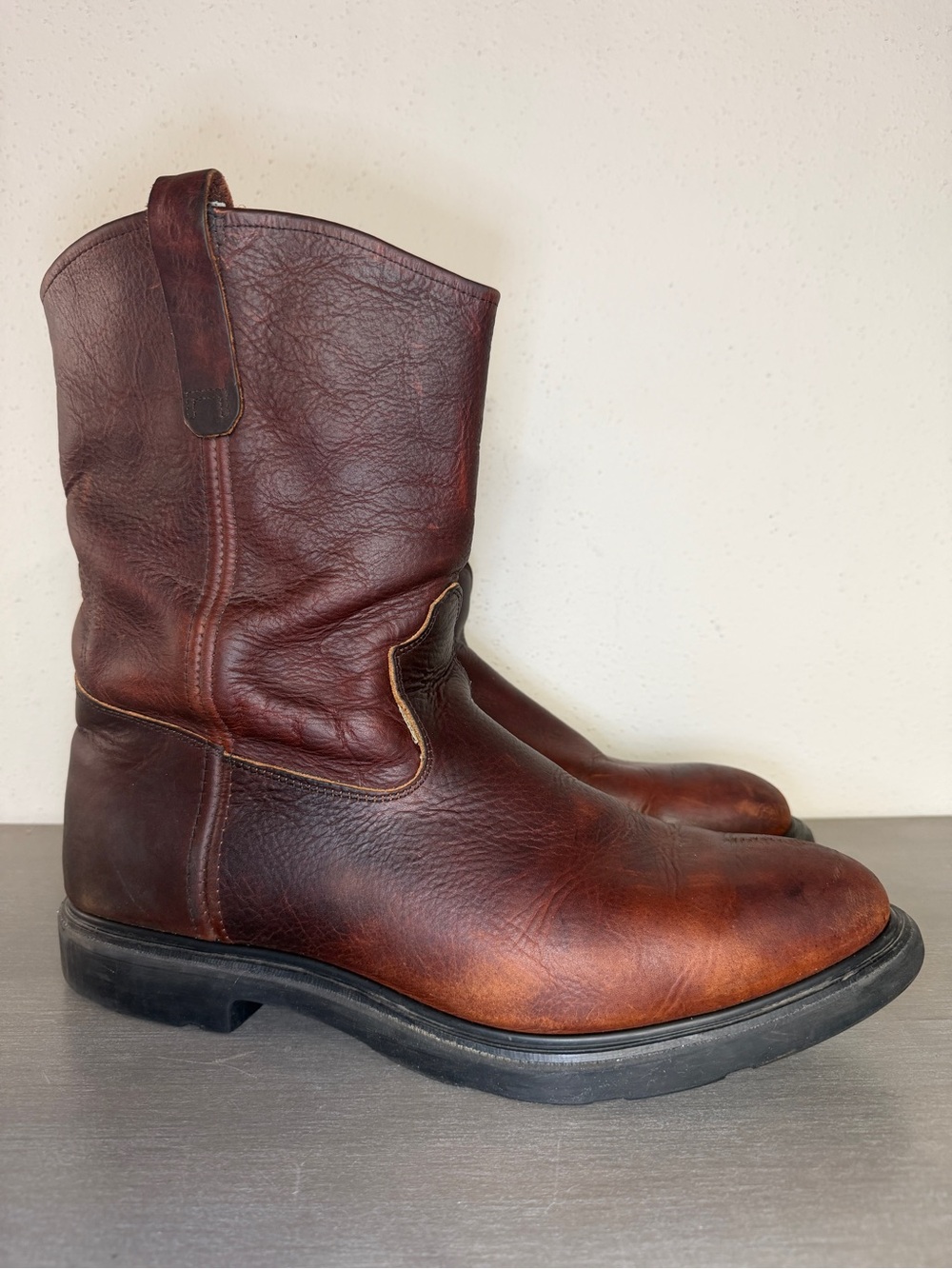 Red Wing Pecos 1132 Mens Pull On Boots Brown Leather Made In USA US 15 Western